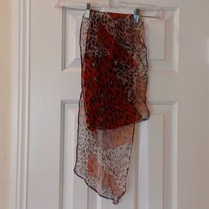 Leopard Sheer Scarf